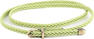 Generic JIER Womens Fashion Tassel Thin Braided Belt for Dress Waist Belt Womens Thin Braided Belt for Dress Waistband (Light Blue,One Size)