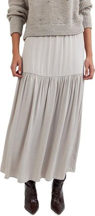 Bella Dahl Dropped Waist Ruffle Maxi Skirt