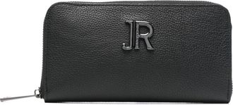 John Richmond logo-lettering wallet - Black