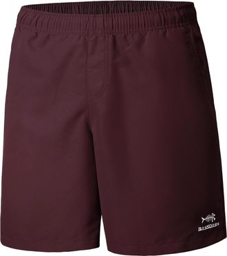 Bassdash Mens 8 Fishing Water Shorts Quick Dry UPF 50+ Lightweight Cargo Hiking Kayaking Casual Bottom Burgundy