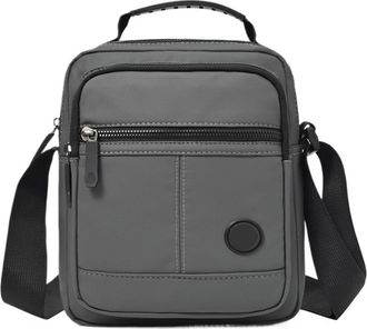 Generic Compatible For Mens Casual Shoulder Bag - Lightweight Nylon Crossbody(White)