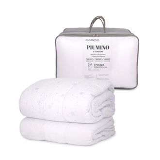 KASANOVA Piumino singolo 4 stagioni microfibra con stampa