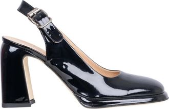 Laura Bellariva Naplak Slingback Pumps - Dames - Pumps - Zwart - 36 EU - Leer - Schoenen