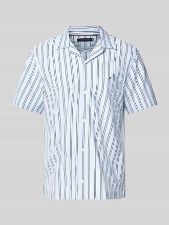Tommy Hilfiger Regular Fit Freizeithemd mit Streifen in Hellblau, Gr&ouml;&szlig;e XXXL