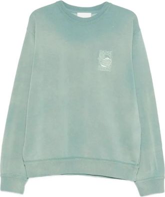 Isabel Marant Crewneck Sweatshirt - Heren - Sweatshirts - Groen - M - Katoen - Hoodies & sweatvesten