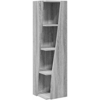 vidaXL vidaXL Mobile angolare Grigio Sonoma 27,5x27x102cm Legno multistrato