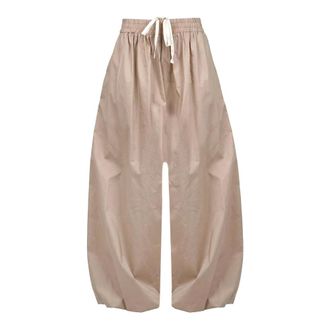Alysi Tapered Trousers, female, Beige, Size: XS Pantalone Baloon