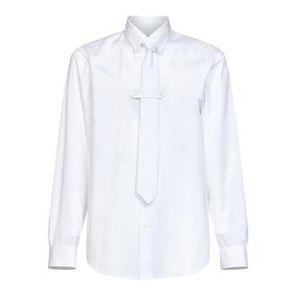 Dries Van Noten Heren, Overhemden, Wit, Maat: M Katoen