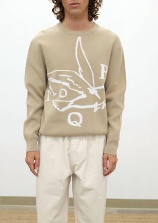 Museum of Peace and Quiet Flock Knit Sweater In Tan