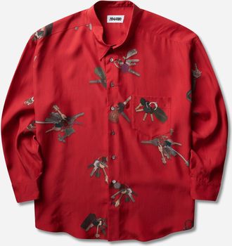 Magliano Men s A Bunch Of Keys Shirt Red