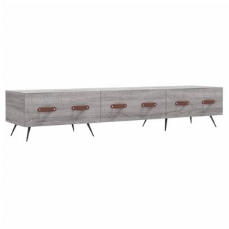 Berkfield Home TV Cabinet Grey Sonoma 150x36x30 cm Engineered Wood | Size: 150 x 36 x 30 cm