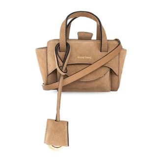 Hidesins Flap XS Bag - Dames - Mini tas - Beige - ONE Size - Leer - Tassen