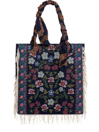 Agua Bendita Rania Fiore tote bag - women - Polyester - OS - Blue