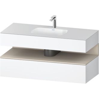 Duravit Qatego Lavabo Encastrado Con Base De Lavabo Consola, - Duravit