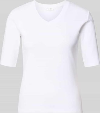 Christian Berg T-Shirt mit V-Ausschnitt in Weiss, Gr&ouml;&szlig;e XXL