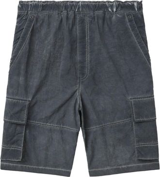 Izzue logo-print cargo shorts - men - Nylon - L - Grey