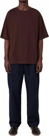 Kowtow Box Tee In Mahogany