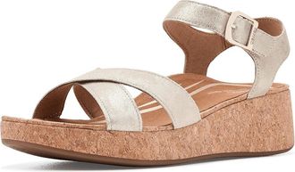 Aetrex Flora Adjustable Platform Sandals Womens Dress Sandals Champagne : EU 41 (US Womens 10-10.5) M (B), Leather