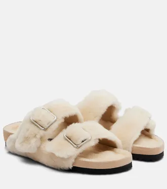 Birkenstock Arizona shearling slides