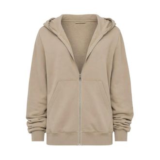 Rick Owens Jumbo Gimp Hoodie - male - Rick Owens - Zip-throughs - Beige - L - Sweatshirts & Hoodies