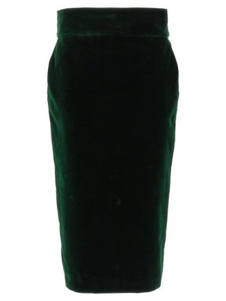 Alexandre Vauthier Velvet Midi Skirt