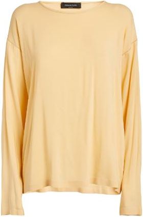 Fabiana Filippi Sabl&eacute; Bead-Embellished Stretch-Crepe Top Size XS