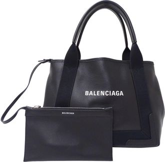 Balenciaga Black Leather Tote Bag (Pre-Owned)