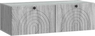vidaXL Mueble Para Tv De Pared Gris Sonoma 99 X 41 X 30 Cm Vidaxl