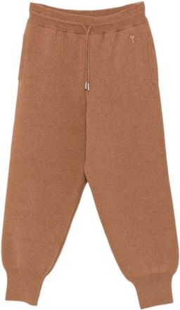 Ami Wollen joggingbroek - Dames - Broeken - Bruin - Maat: M Wol