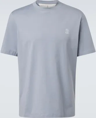 Brunello Cucinelli Logo cotton jersey T-shirt