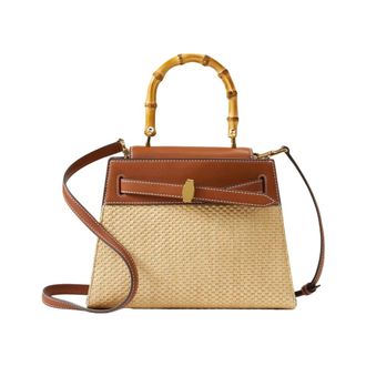 Veronica Beard Raffia Dash Top Handle Bag - - Bags - Donna - Multicolore - ONE SIZE