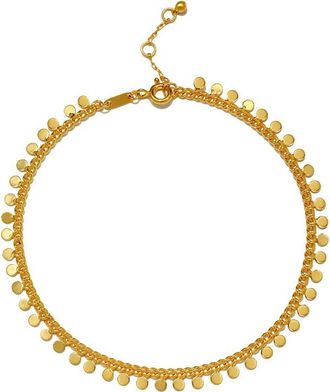Satya Jewelry Shine a Light Gold Coin Chain Anklet at Nordstrom