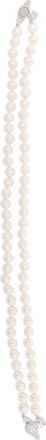 Vivienne Westwood Double-Strand Pearl Necklace With Crystal Embellishments