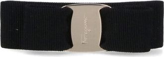Ferragamo Black Vara Viscose Blend Hair Clip