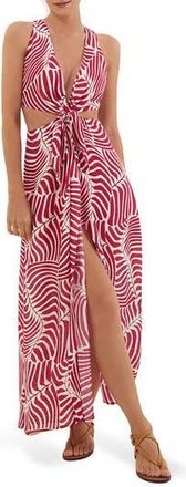 Vix Ginga Nadi Maxi Cover-Up Dress in Multi at Nordstrom Rack, Size Medium