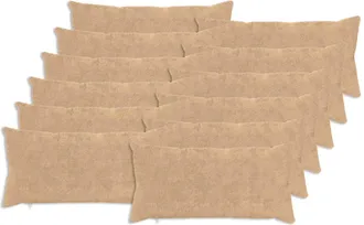 vidaXL Funda De Almohada 12 Uds. Heerlen Crema 40 X 80 Cm Vidaxl