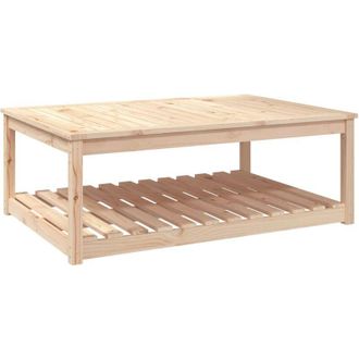vidaXL Mesa de jardín madera maciza pino 121x82,5x45 cm Vidaxl