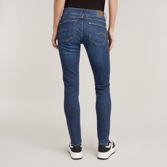 G-Star Lynn Mid Skinny Jeans - Donkerblauw - Dames