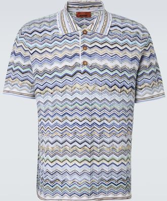 Missoni Polo in cotone a zig-zag
