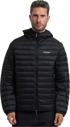 A|X Armani Exchange Donsjack met volledige ritssluiting - Heren - Jassen - Zwart - Maat: S Nylon