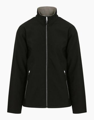 Regatta Mens Regatta Professional Mens Plain Double Layered Soft Shell Jacket - Black - Size: 38/Regular