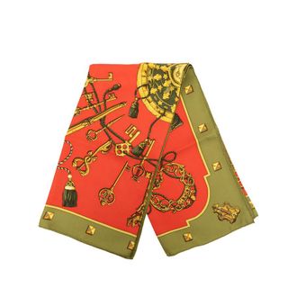 Herm&egrave;s Pre-owned Hermes Les Cles Silk Scarf 90 Ladies M7N9P5ISZZ4NFD28
