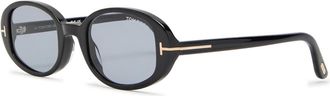 Tom Ford Oval-frame Sunglasses - Black - One Size