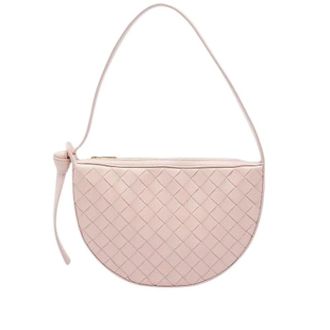 Bottega Veneta Pre-owned Woven Shoulder Bag - Dames - Pre-owned - Roze - Maat: ONE Size Leer