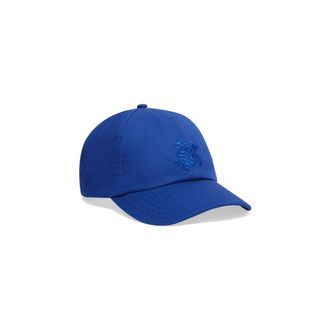 Vilebrequin Solid Cap Schildpad Borduurwerk - unisex - Petten - Blauw - ONE Size - Katoen - Accessoires