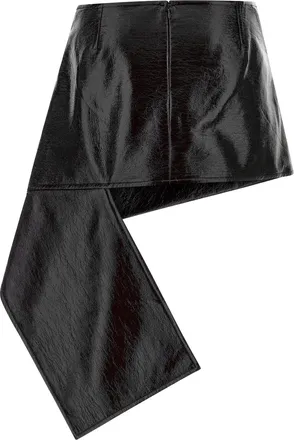 Courr&egrave;ges Fold Mini Skirt - Black