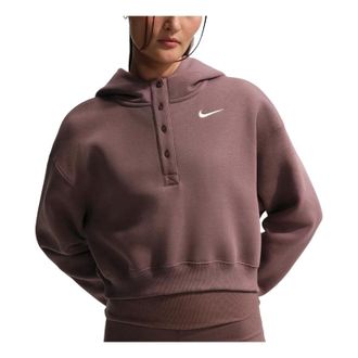 Nike (WMNS) Nike Sportswear Phoenix Fleece Oversized Cropped Hoodie Asia Sizing Tattoo Sail IF0259-502