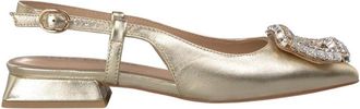 Alma En Pena Platte brogue schoen - Dames - Ballerinas - Geel - 36 EU - Leer - Schoenen