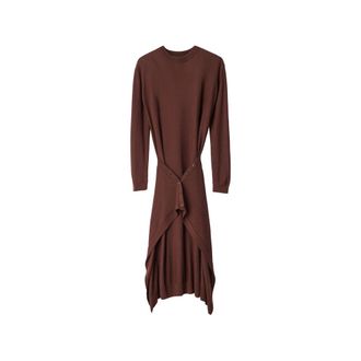 Christophe Lemaire Buttoned Dress In Merino Wool Blend