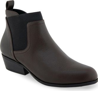 Aerosoles Caddie Chelsea Boot in Java Grainy Faux Leather at Nordstrom Rack, Size 9.5